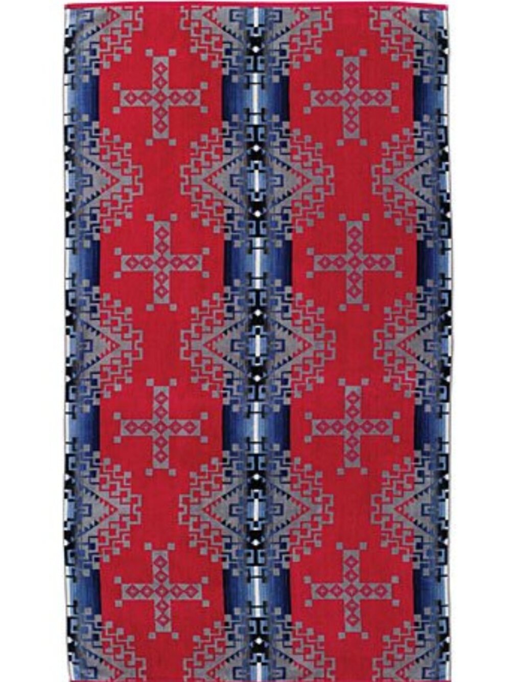 Pendleton Rare Jacquard Ruby River Red Beach Spa Towel 40”x70” NWT